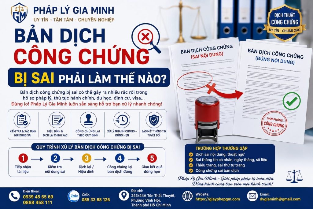 Bản Dịch Công Chứng Bị Sai Phải Làm Thế Nào