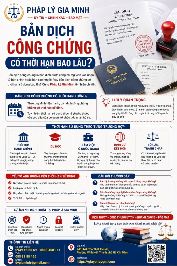 Bản Dịch Công Chứng Có Thời Hàn Bảo Lâu