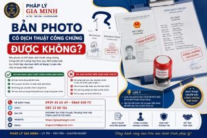 Bản Photo Có Dịch Thuật Công Chứng Được Không