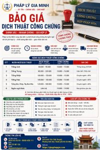 Bảo Giá Dịch Thuật Công Chứng