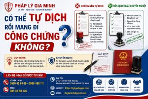 Có Thế Tự Dịch Rồi Mang Đi Công Chứng Không