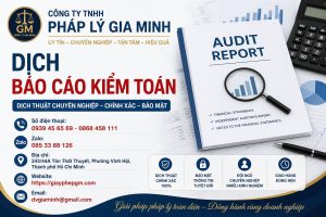 Dịch Báo Cáo Kiểm Toán