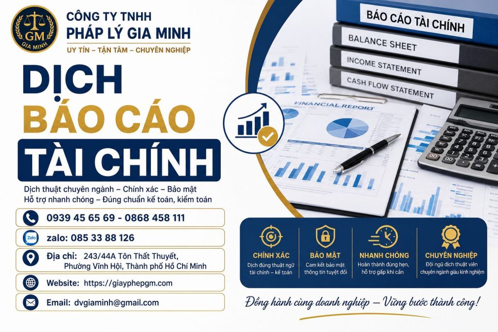 Dịch Báo Cáo Tài Chính