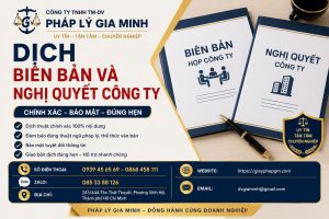 Dịch Biên Bản Và Nghị Quyết Công Ty