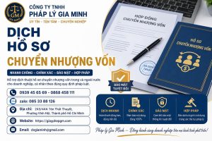 Dịch Hồ Sơ Chuyển Nhượng Vốn