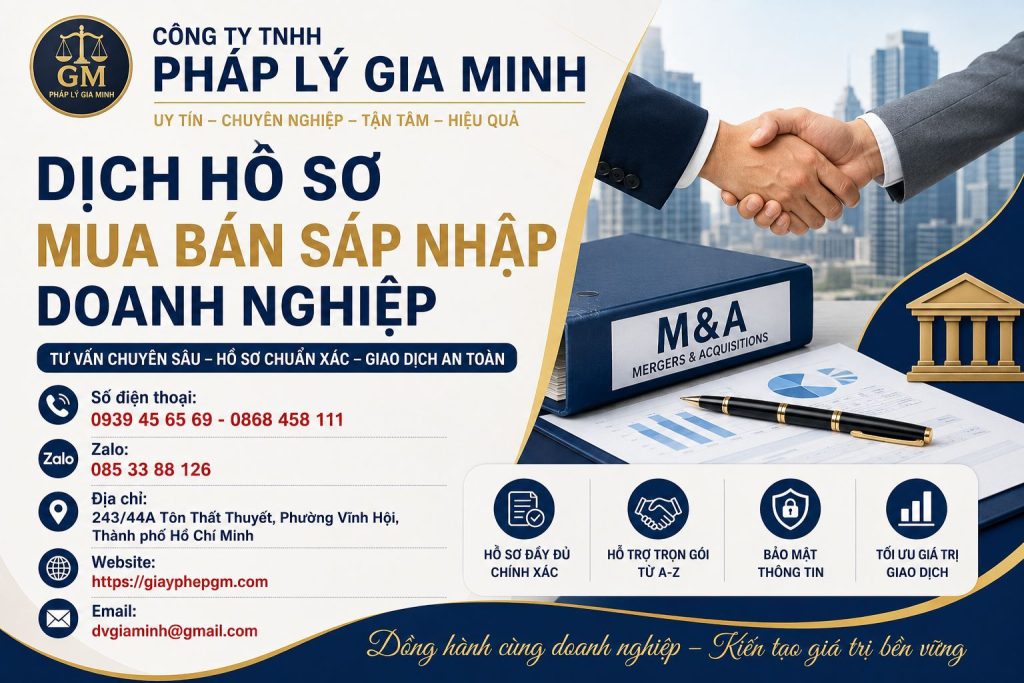 Dịch Hồ Sơ Mua Bán Sáp Nhập Doanh Nghiệp