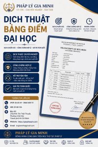 Dịch thuật bảng điểm đại học