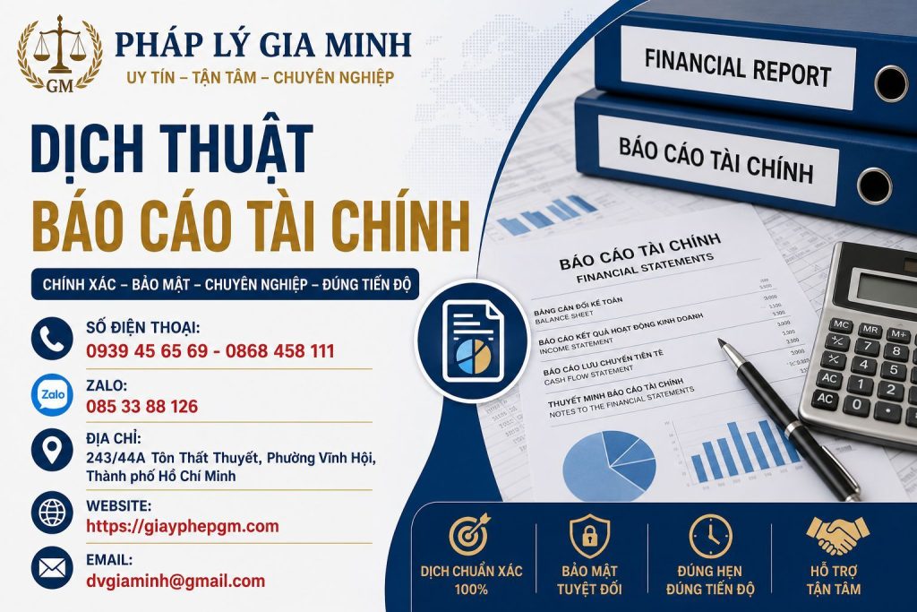 Dịch Thuật Báo Cáo Tài Chính