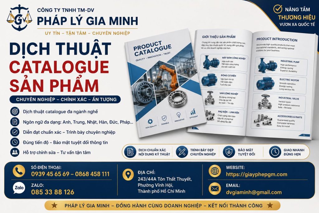 Dịch Thuật Catalogue Sản Phẩm