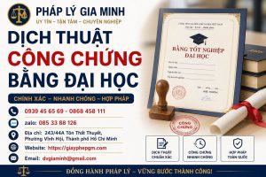 Dịch thuật công chứng bằng đại học
