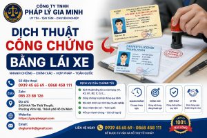 Dịch thuật công chứng bằng lái xe