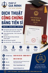 Dịch thuật công chứng bằng tiến sĩ