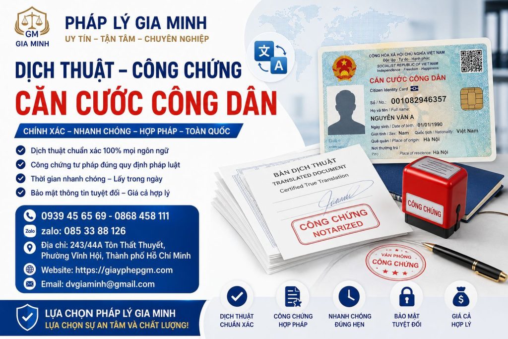 Dịch thuật công chứng căn cước công dân