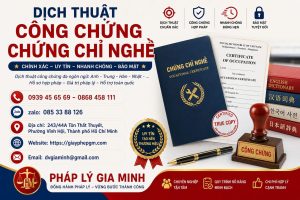 Dịch thuật công chứng chứng chỉ nghề
