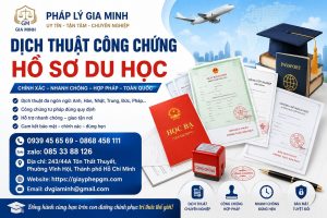 Dịch thuật công chứng hồ sơ du học