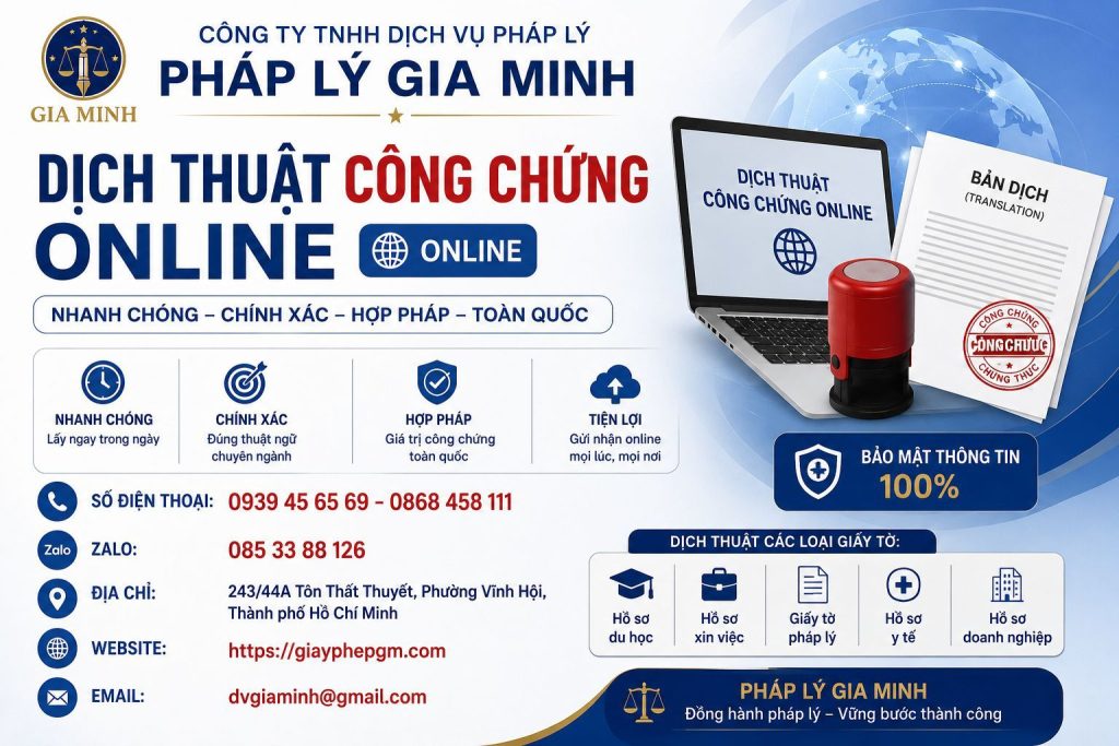 Dịch thuật công chứng online