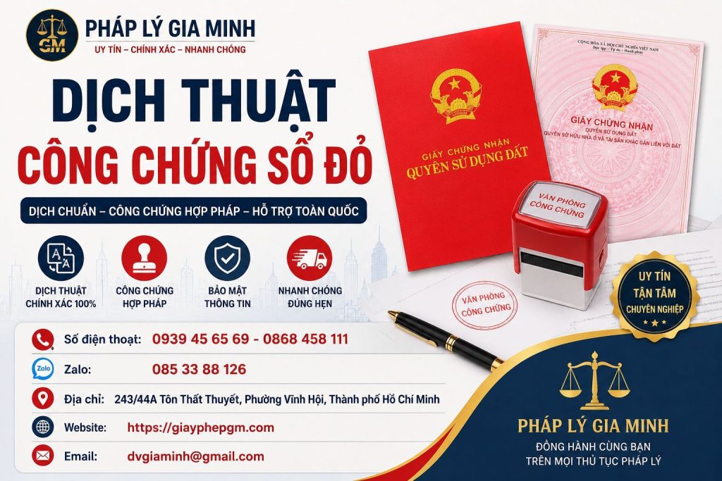 Dịch thuật công chứng sổ đỏ