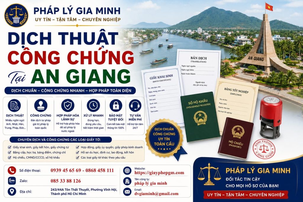 Dịch Thuật Công Chứng Tài An Giang