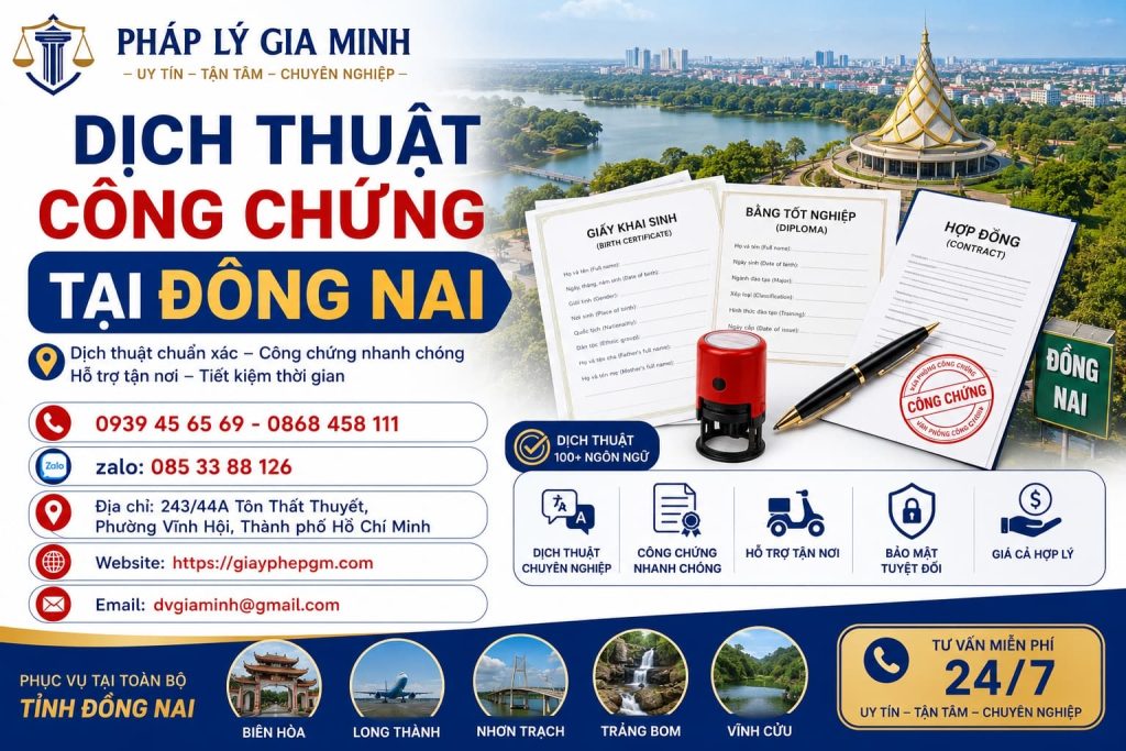 Dịch Thuật Công Chứng Tài Động Nai