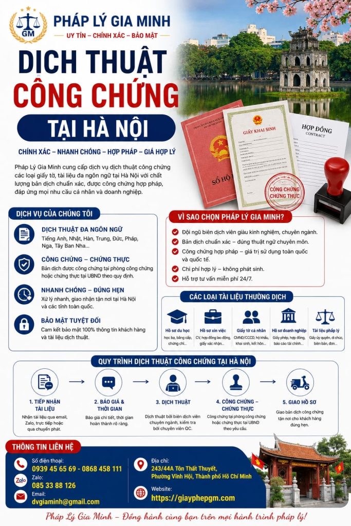 Dịch Thuật Công Chứng Tài Hà Nội