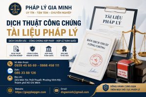 Dịch thuật công chứng tài liệu pháp lý