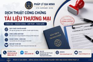 Dịch thuật công chứng tài liệu thương mại