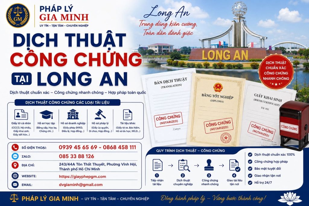 Dịch Thuật Công Chứng Tài Long An