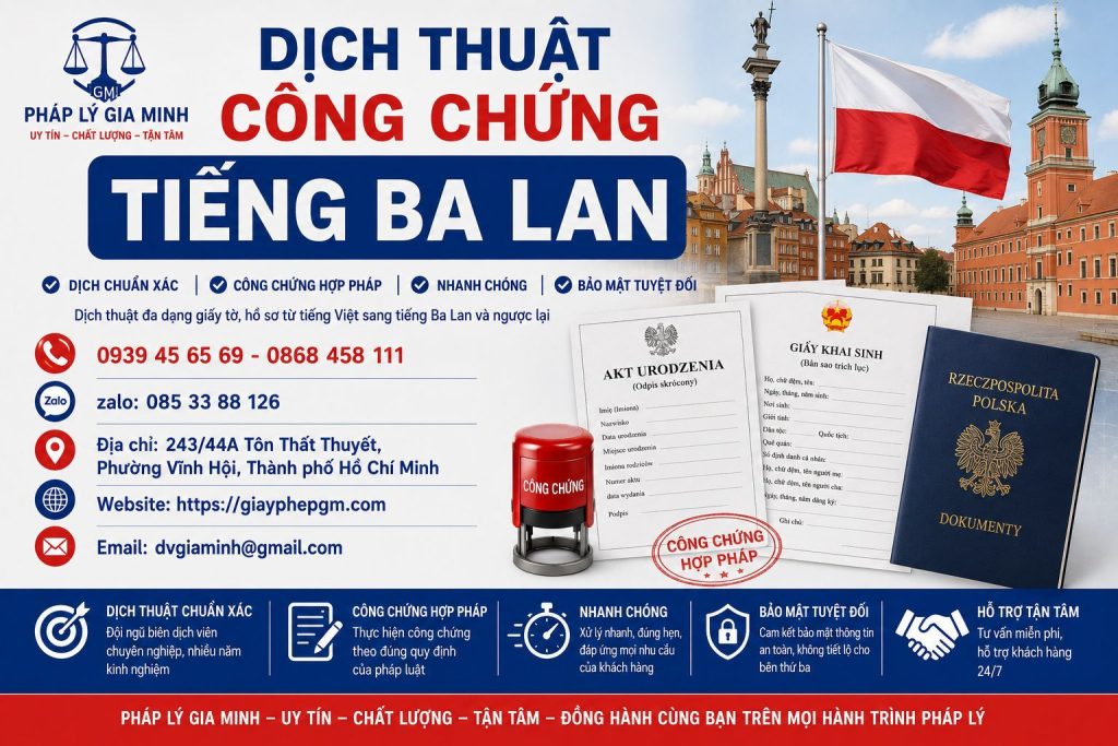 Dịch thuật công chứng tiếng Ba Lan