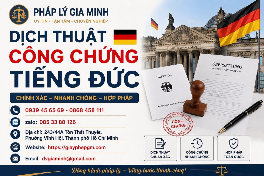 Dịch thuật công chứng tiếng Đức
