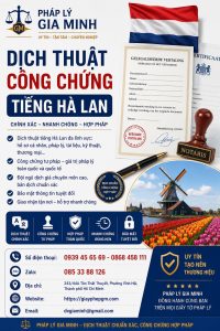 Dịch thuật công chứng tiếng Hà Lan