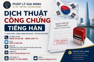 Dịch thuật công chứng tiếng Hàn
