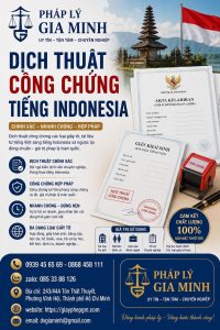 Dịch thuật công chứng tiếng Indonesia