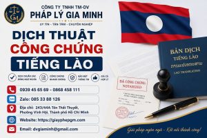 Dịch thuật công chứng tiếng Lào