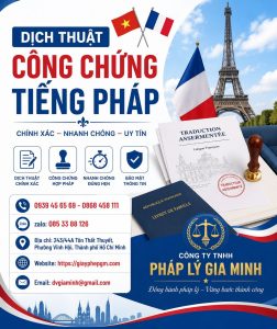Dịch thuật công chứng tiếng Pháp
