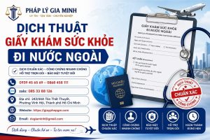 Dịch Thuật Giấy Khám Sức Khỏe Đi Nước Ngoài
