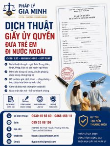 Dịch thuật giấy ủy quyền đưa trẻ em đi nước ngoài