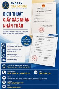 Dịch thuật giấy xác nhận nhân thân