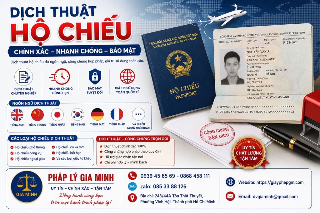 Dịch Thuật Hồ Chiếu