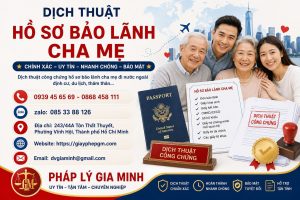 Dịch thuật hồ sơ bảo lãnh cha mẹ
