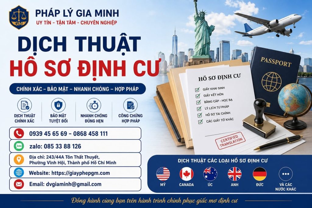 Dịch Thuật Hồ Sơ Định Cư