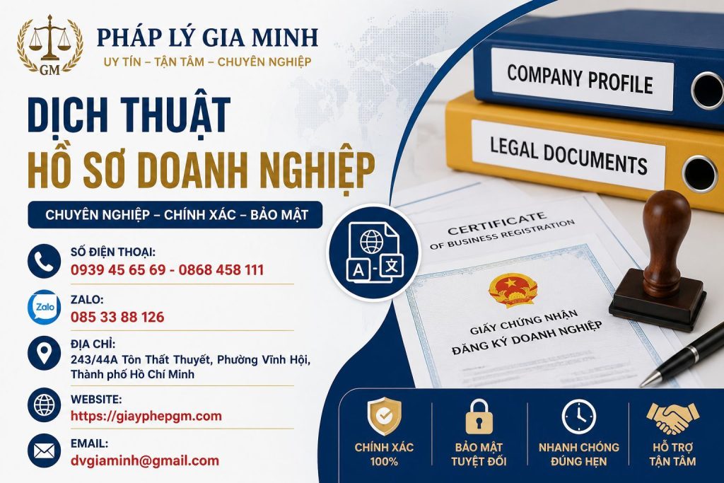 Dịch Thuật Hồ Sơ Doanh Nghiệp
