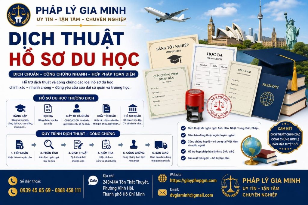 Dịch Thuật Hồ Sơ Du Học