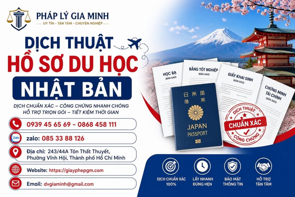 Dịch Thuật Hồ Sơ Du Học Nhật Bản