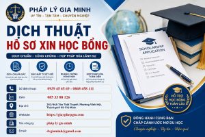 Dịch Thuật Hồ Sơ Xin Học Bổng