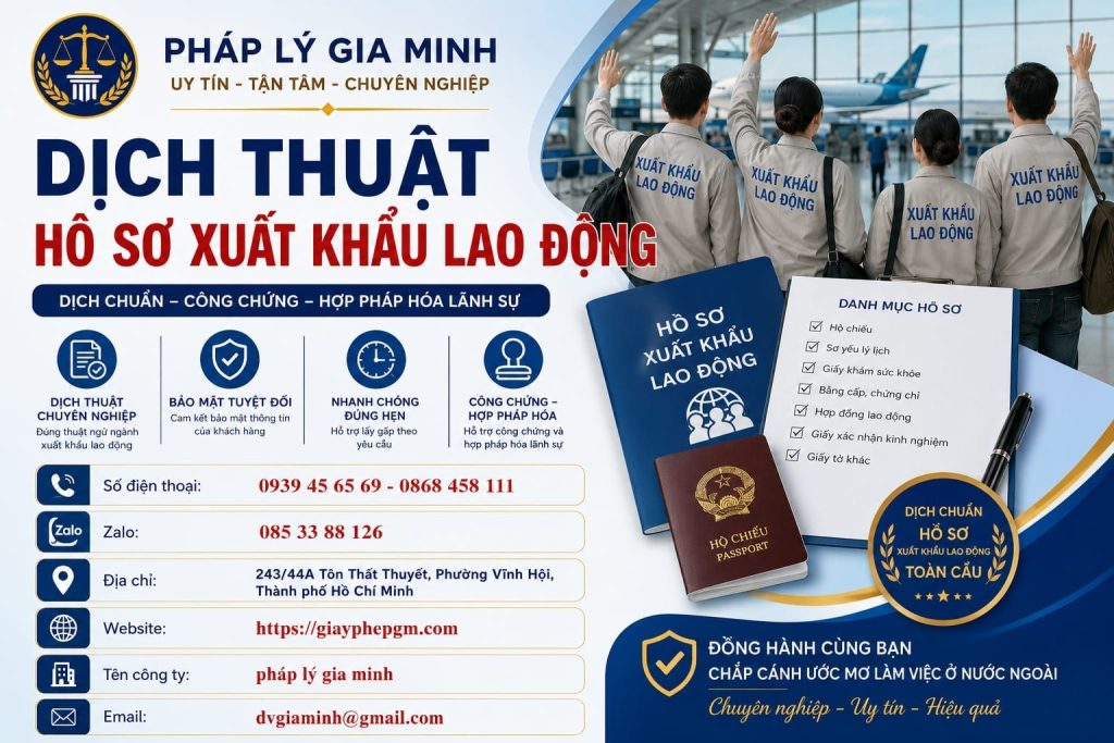 Dịch Thuật Hồ Sơ Xuất Khẩu Lao Động