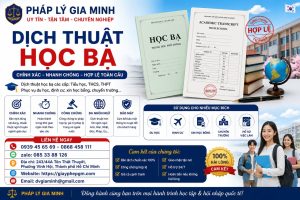 Dịch Thuật Học Bạ