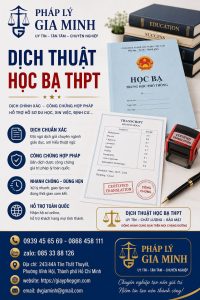 Dịch thuật học bạ THPT