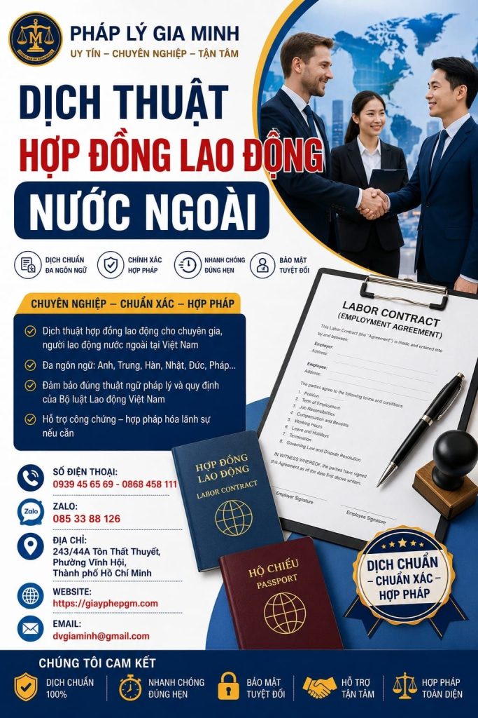Dịch Thuật Hợp Động Lao Động Nước Ngoài