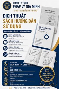 Dịch Thuật Sách Hướng Dẫn Sử Dụng