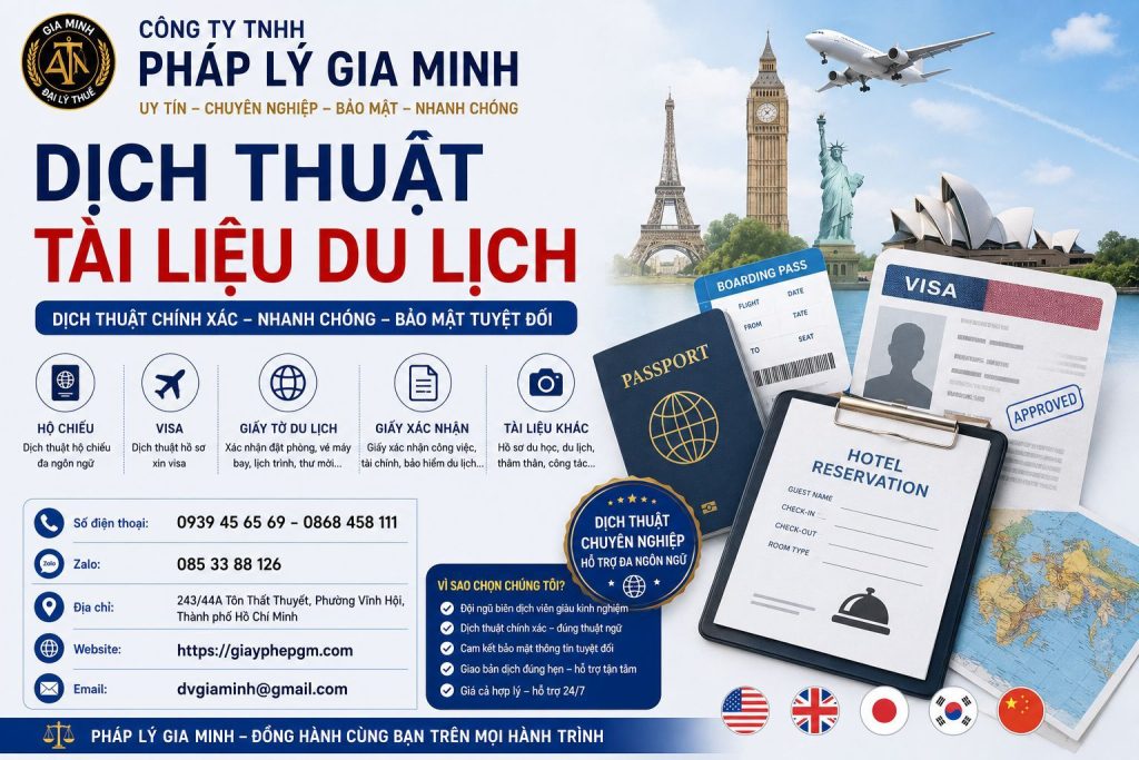 Dịch Thuật Tài Liệu Du Lịch